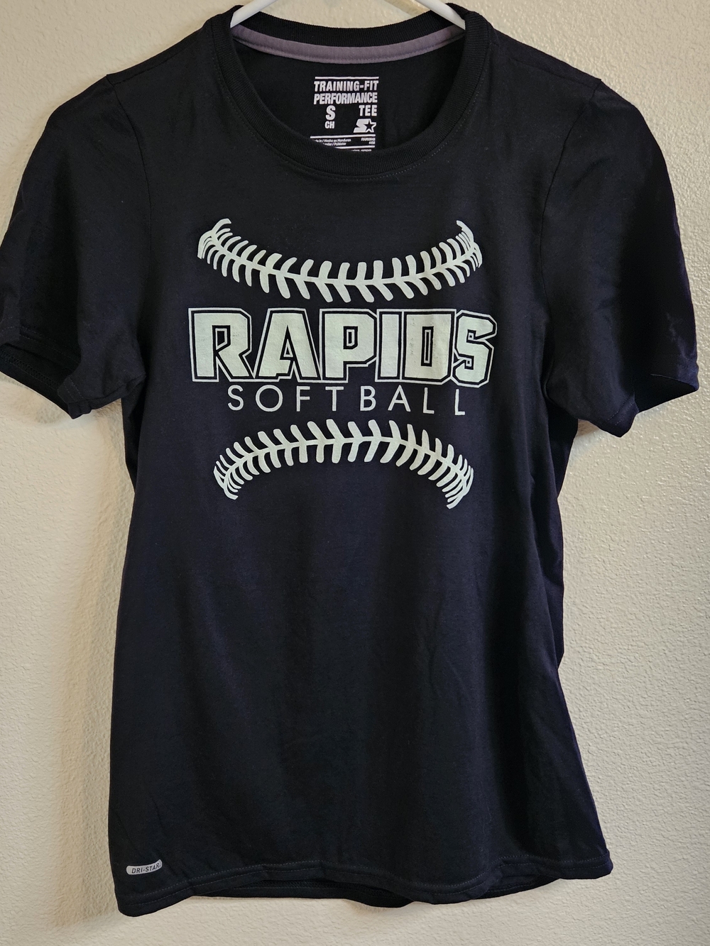Rapids Softball Youth Black Tee